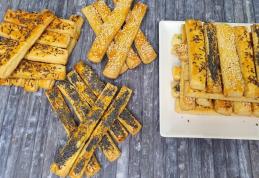 Sărățele cu chimen mac sau susan și cașcaval