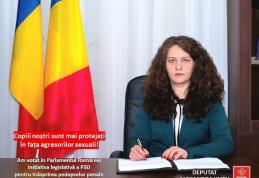 Alexandra Huțu: „Am votat proiectul de lege inițiat de PSD pentru creșterea gradului de protecție a minorilor față de agresiunile sexuale”