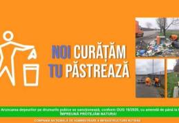 Campanie derulată de Direcția Regională de Drumuri și Poduri Iași: „Noi curățăm! Tu păstrează!”