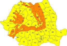 Meteorologii au emis o avertizare COD GALBEN de vânt, viscol și ninsori pentru județul Botoșani
