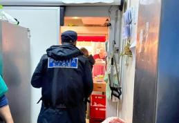 Unități economice închise, sancțiuni și marfă distrusă în urma unor controale ale polițiștilor în piețele din județ - FOTO
