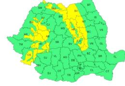 Atenție, șoferi! Este cod galben de ninsori și viscol în zona de munte a Moldovei!