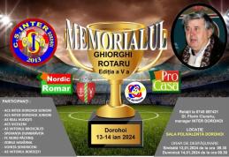 Memorialul „Gheorghi Rotaru”, ediția V-a. Vezi programul meciurilor!