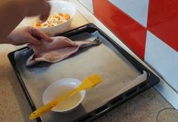 Păstrăv umplut cu verdețuri