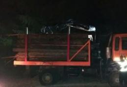 Material lemnos confiscat de polițiști la Cordăreni