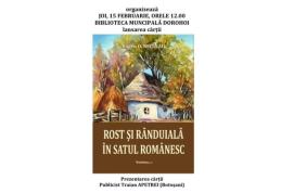 Lansare de carte la Biblioteca Municipală Dorohoi