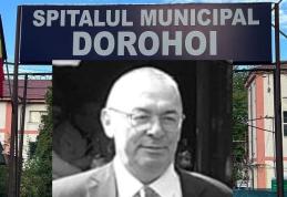 Cu nemărginită tristețe, personalul Spitalului Municipal Dorohoi deplânge pierderea fulgerătoare a doctorului Dan Vasiliu