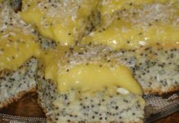 Prajitură cu mac și nucă de cocos