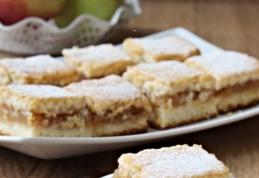 Prăjitură turnată cu mere