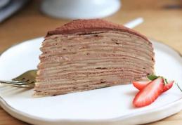 Tort cu clătite cafea și cacao