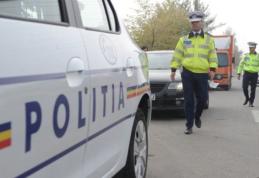 La semnalul poliției a oprit mașina... în șanț