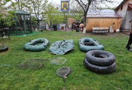 Peste 30 de kilometri de plase monofilament confiscate de la persoane bănuite de braconaj piscicol - FOTO