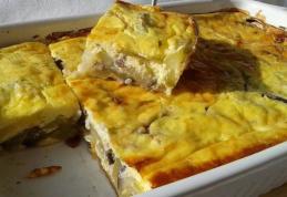 Budincă de vinete cu dovlecei