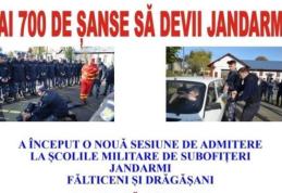 Ai 700 de șanse la dispoziție să devii jandarm! Vino în echipa noastră!