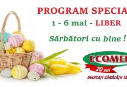 Programul clinicilor ECOMED, din Botoșani și Dorohoi, pentru perioada sărbătorilor de Paște