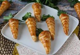 Aperitiv de Paște - Morcovi din foitaj