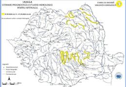 Risc de inundații pe râul Jijia și afluenții acestuia. Hidrologii au instituit Cod Galben