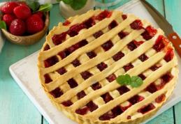 Tartă cu gem de căpșune