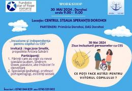 Ce poți face pentru viitorul copilului - workshop pentru părinții care au copii cu dizabilități