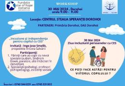 Ce poți face pentru viitorul copilului - workshop pentru părinții care au copii cu dizabilități
