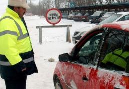 Drumuri închise la ora 21:45, ieri 8 februarie