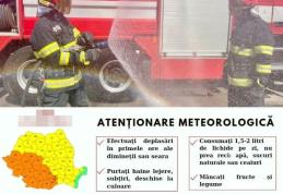 Cod galben de caniculă pentru județul Botoșani