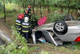 Accident rutier la Baisa: Cinci persoane au avut nevoie de îngrijiri medicale - FOTO