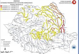 Meteorologii au emis cod portocaliu de ploi în județ și risc de inundații pe râurile Jijia și Prut