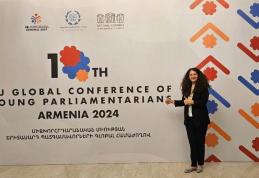 Alexandra Huțu: „Conferința Globală a Tinerilor Parlamentari a fost un bun prilej de a prezenta omologilor din alte țări politicile pentru tineri pe c