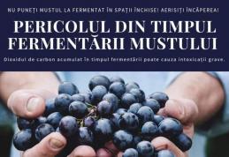 Atenție la vinul aflat în proces de fermentare!