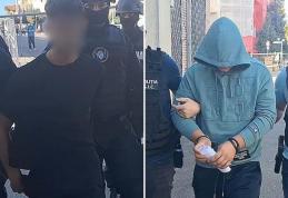 Doi tineri reținuți de polițiști după ce au spart trei magazine