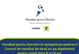 Cursuri de handbal la Dorohoi prin proiectul „Readucerea handbalului în școli”