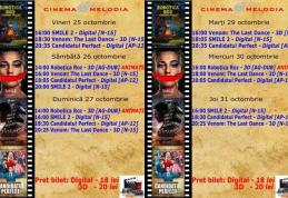 Vezi ce filme vor rula la Cinema „MELODIA” Dorohoi, în perioada 25 – 31 octombrie – FOTO