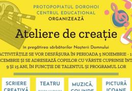 Ateliere de creație organizate de Protopopiatul Dorohoi în pregătirea Sărbătorilor Nașterii Domnului