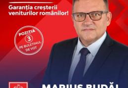 Deputatul PSD Marius Budăi: „Cu PSD putem avea o guvernare a păcii, a stabilității și a dezvoltării. Nu ne putem întoarce la o coaliție a austerității