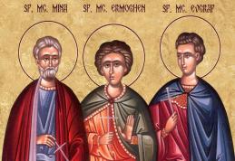 SINAXAR – 10 Decembrie – Sf. Mc. Mina, Ermoghen şi Evgraf