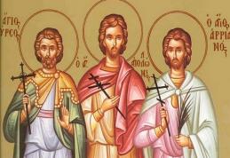 SINAXAR – 14 Decembrie – Sf. Mc. Tirs, Calinic, Filimon şi Apolonie (Dezlegare la pește)
