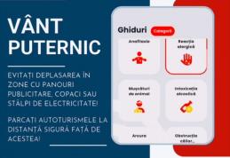 Atenționare tip cod galben de intensificări ale vântului pentru județul Botoșani