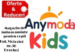 Anymoda kids - Reduceri substanțiale la o gamă largă de articole de îmbrăcăminte pentru copii