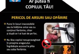 „Un cămin sigur pentru copilul tău” – Nu lăsați la îndemâna copiilor vase cu lichid fierbinte