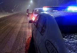 Județul Botoșani sub alertă de ninsori și polei. Polițiștii transmit avertismente pentru șoferi