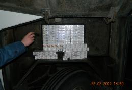 Ţigări de contrabandă transportate cu autocarul