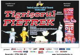 Teatrul „Vasilache” Botoșani vă invită la spectacolul „Tigrișorul Pietrek”