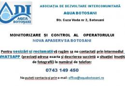 Număr de WhatsApp creat pentru utilizatorii serviciilor de apă și canalizare unde pot semnala problemele și avariile