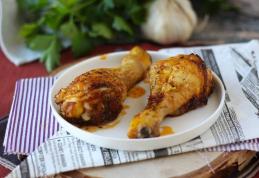 Ciocănele de pui marinate, la cuptor