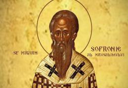 SINAXAR – 11 Martie – Sfântul Ierarh Sofronie, Patriarhul Ierusalimului