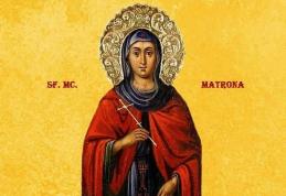 SINAXAR – 27 Martie – Sf. Mc. Matrona din Tesalonic; Sf. Mc. Filit şi Lidia, soţia sa, cu cei 4 fii ai lor