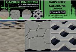 Garduri din beton produse de o companie din Dorohoi. Soluție durabilă pentru împrejmuirea proprietății