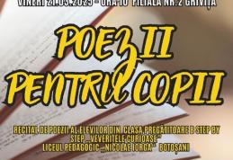 „Poezii pentru copii” – Ziua Internațională a Poeziei la Bibliotecă