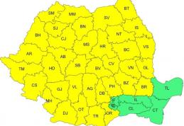 Meteorologii emis o informare vreme deosebit de rece, brumă, îngheț la sol, precipitații mixte și vânt
